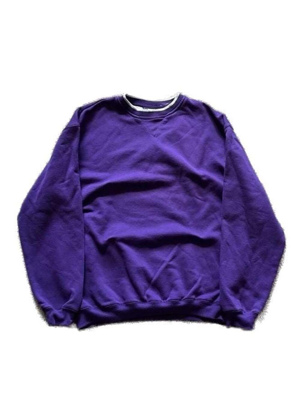 Vintage 80s Russell Athletic Crewneck Sweatshirt Men Medium Purple USA NWT